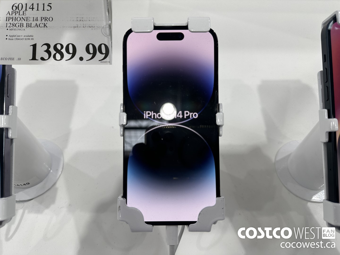 6014115 IPHONE 14 PRO 128 GB BLACK MPXU3VC/A $1389.99