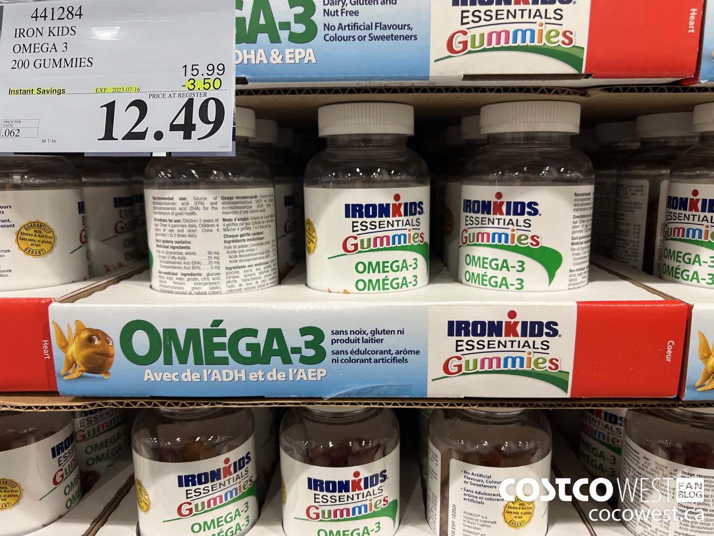 441284 IRON KIDS OMEGA 3 200 GUMMIES ($3.50 INSTANT SAVINGS EXPIRES ON 2023-07-16) $12.49