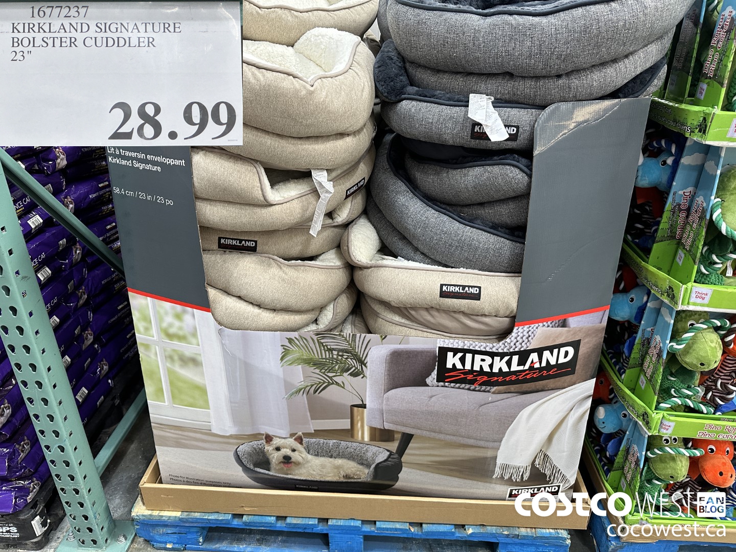 1677237 KIRKLAND SIGNATURE BOLSTER CUDDLER 23