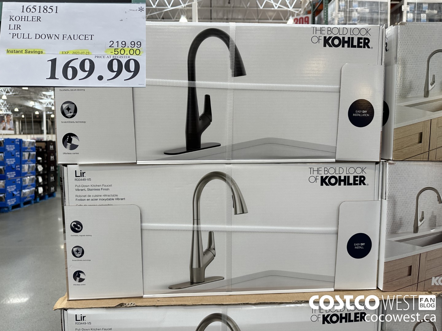 1651851 KOHLER LIR PULLDOWN KITCHEN FAUCET ($50.00 INSTANT SAVINGS EXPIRES ON 2023-07-23) $169.99