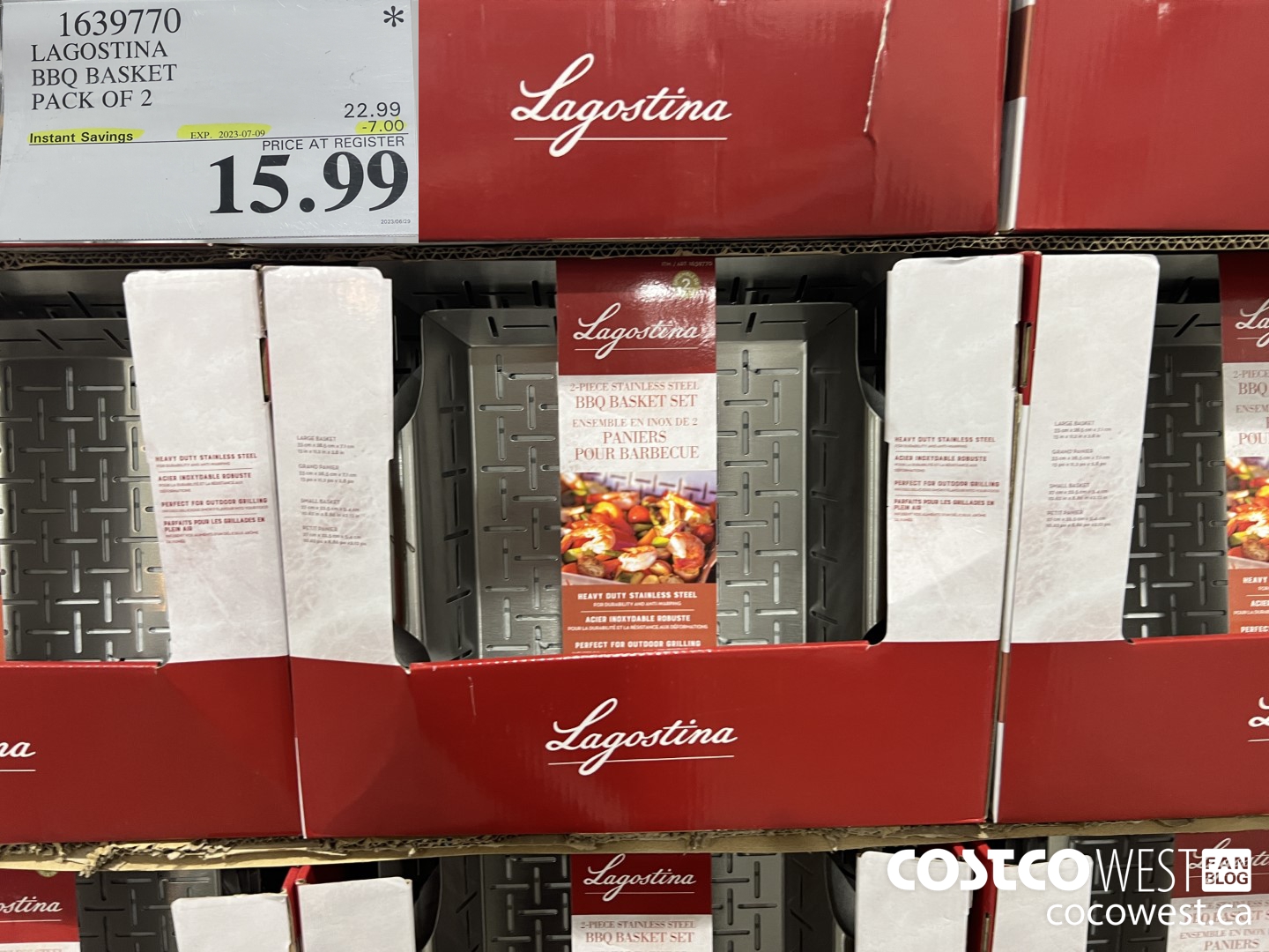 1639770 LAGOSTINA BBQ BASKET PACK OF 2 ($7.00 INSTANT SAVINGS EXPIRES ON 2023-07-09) $15.99