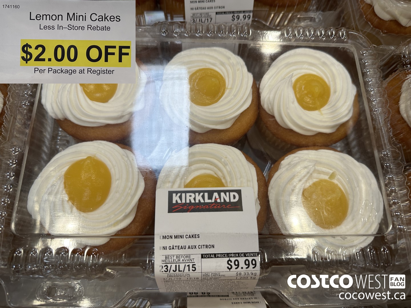 1741160 LEMON MINI CAKES ($2.00 INSTANT SAVINGS)