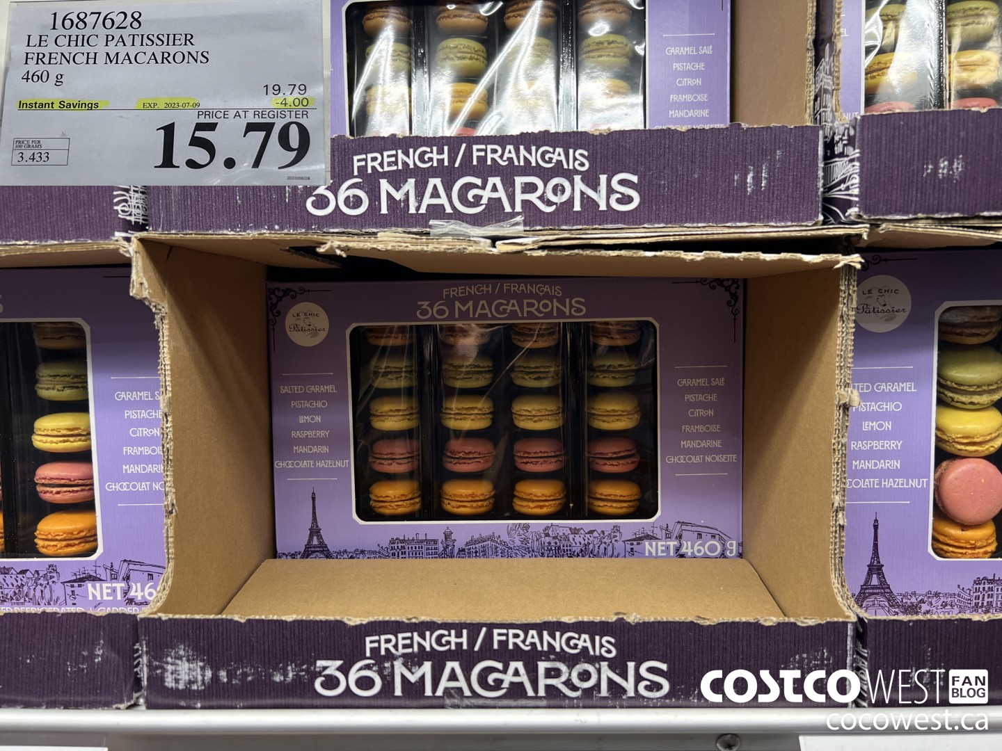 1687628 LE CHIC PATISSIER FRENCH MACARONS 460 G ($4.00 INSTANT SAVINGS EXPIRES ON 2023-07-09) $15.79