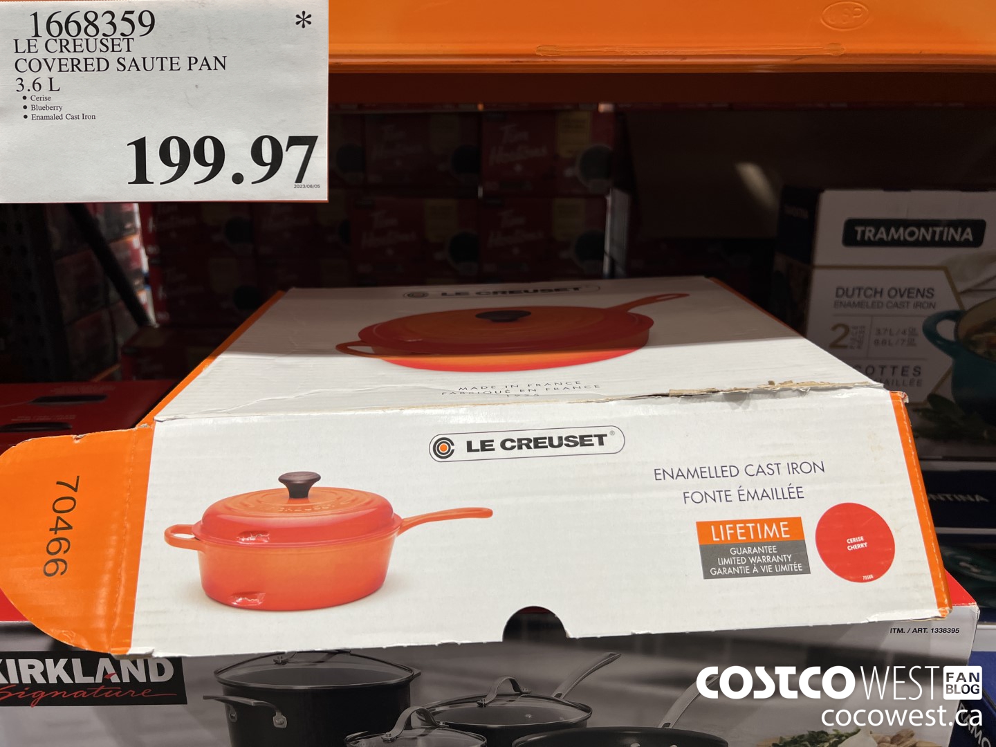 1668359 LE CREUSET COVERED SAUTE PAN 3.6L $199.97