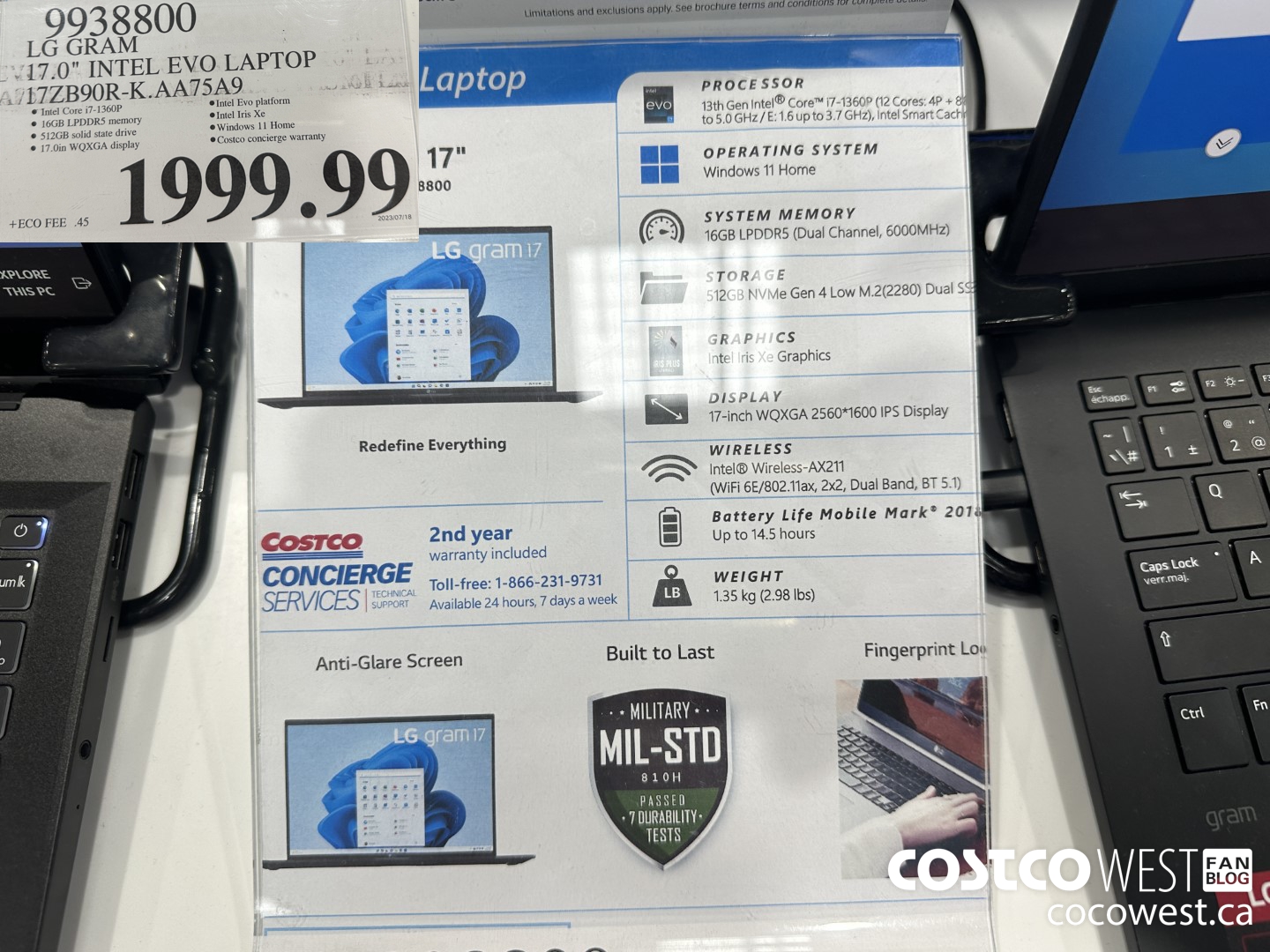 9938800 LG GRAM 17.0