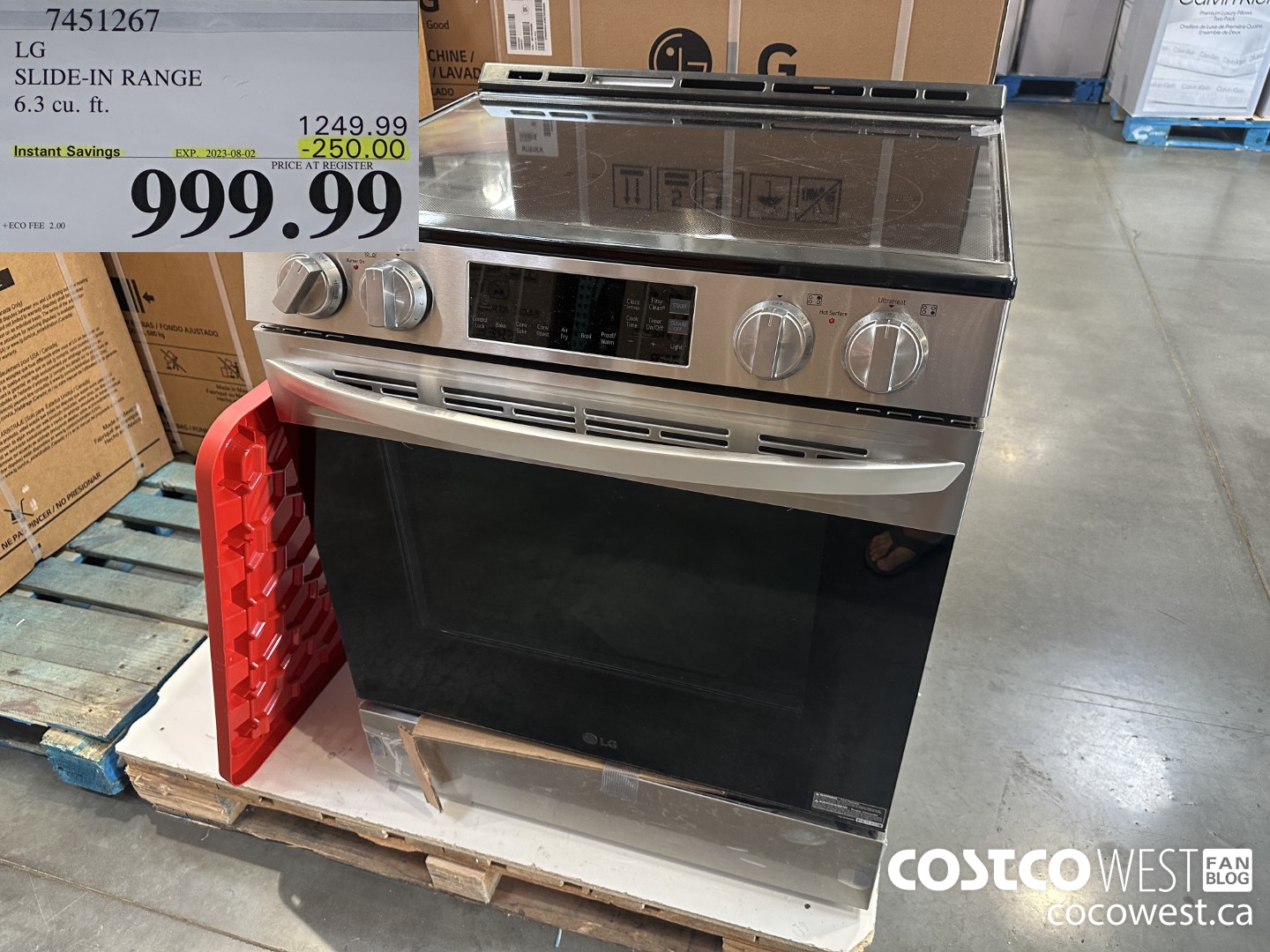 7451267 LG SLIDE-IN RANGE 6.3 CU. FT. ($250.00 INSTANT SAVINGS EXPIRES ON 2023-08-02) $999.99