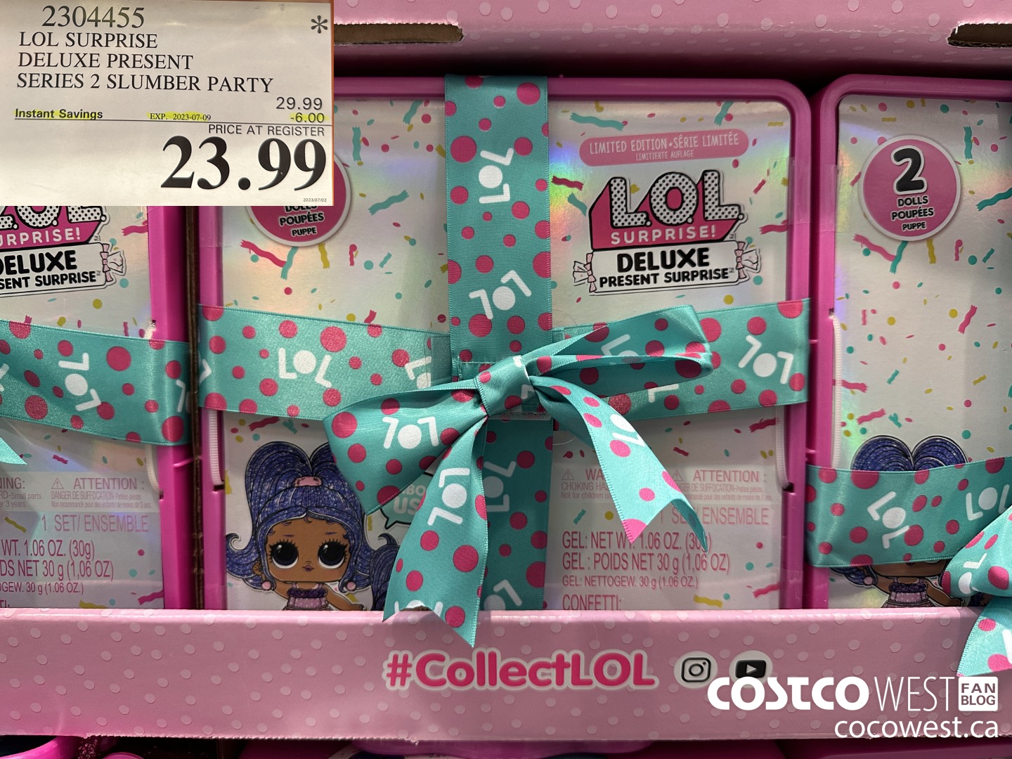 2304455 LOL SURPRISE DELUXE PRESENT SERIES 2 SLUMBER PARTY ($6.00 INSTANT SAVINGS EXPIRES ON 2023-07-09) $23.99