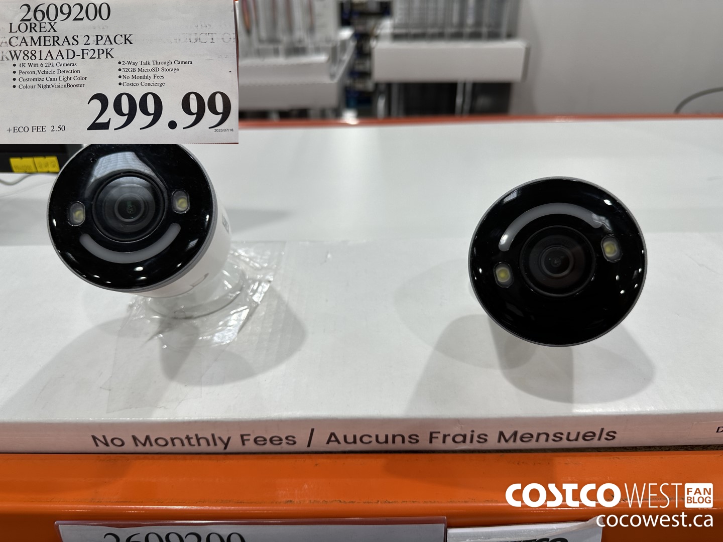 2609200 LOREX CAMERAS 2 PACK W881AAD-F2PK $299.99