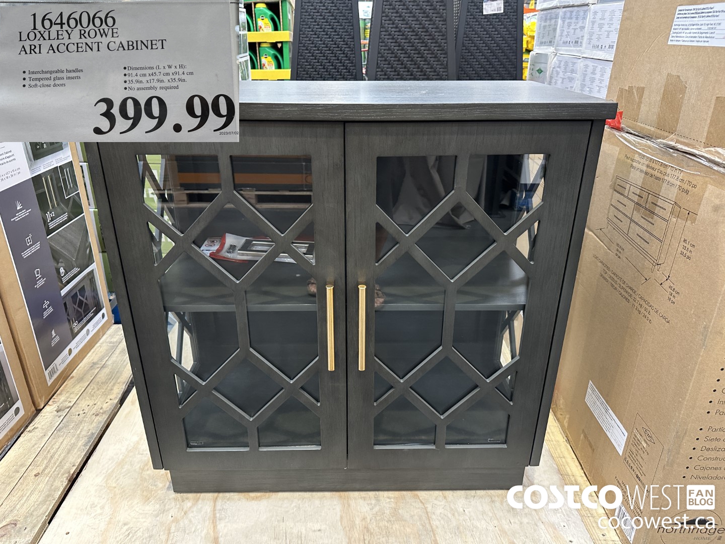 1646066 LOXLEY ROWE ARI ACCENT CABINET $399.99