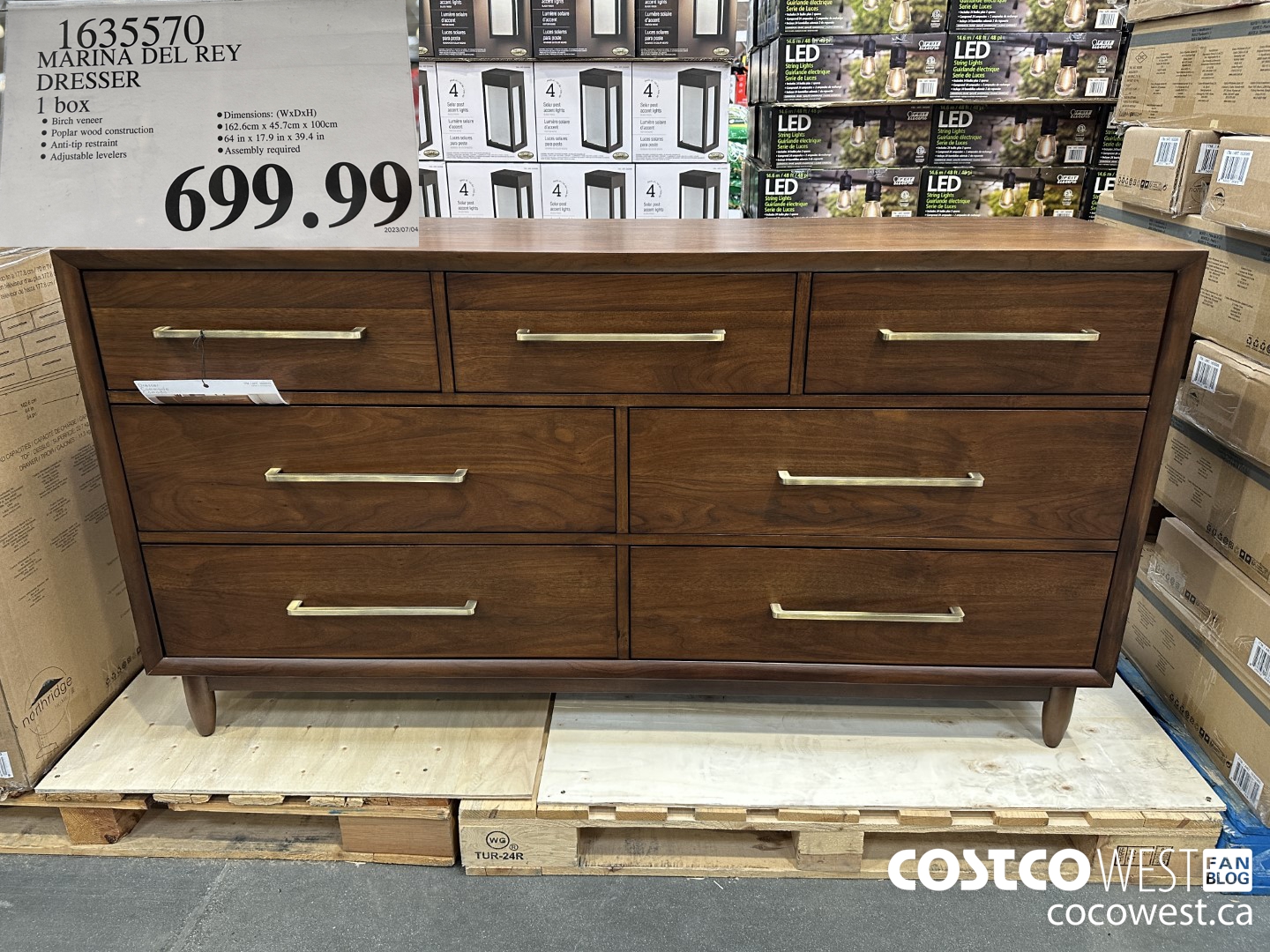 1635570 MARINA DEL REY DRESSER 1 BOX $699.99