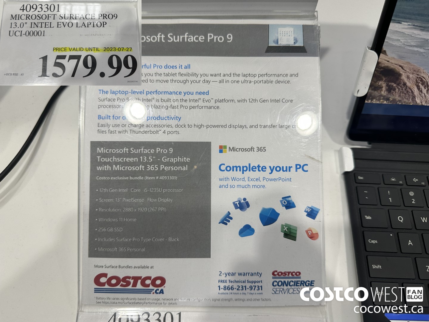 4093301 MICROSOFT SURFACE PRO9 13.0