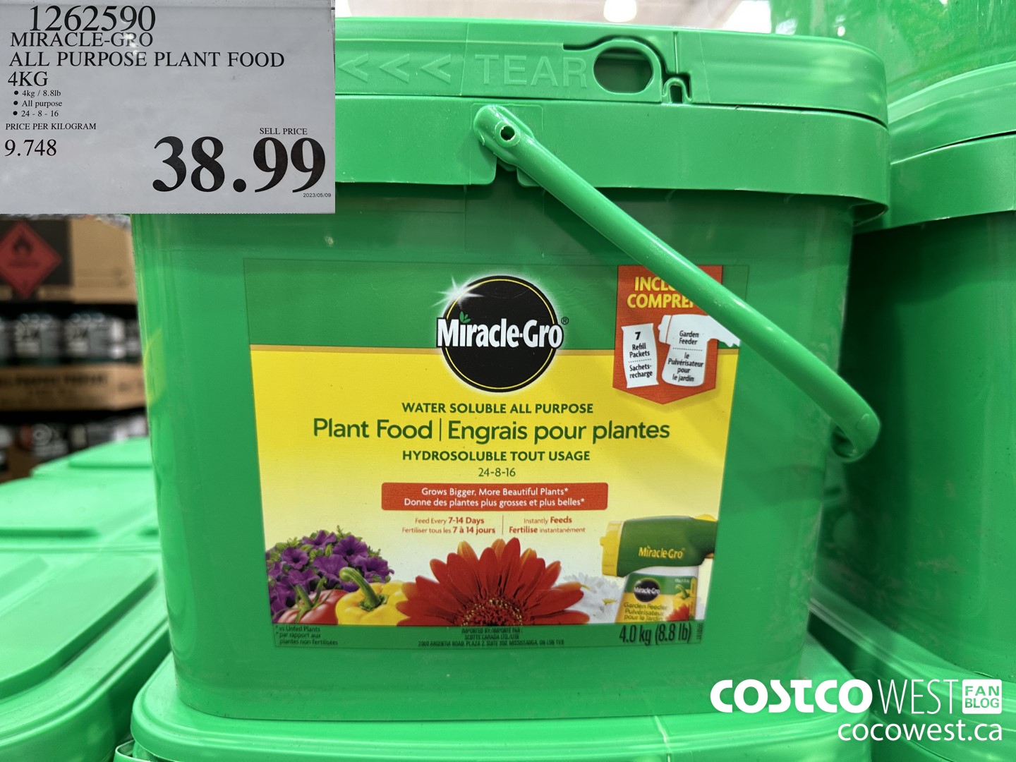 1262590 MIRACLE-GRO ALL PURPOSE PLANT FOOD 4KG $38.99