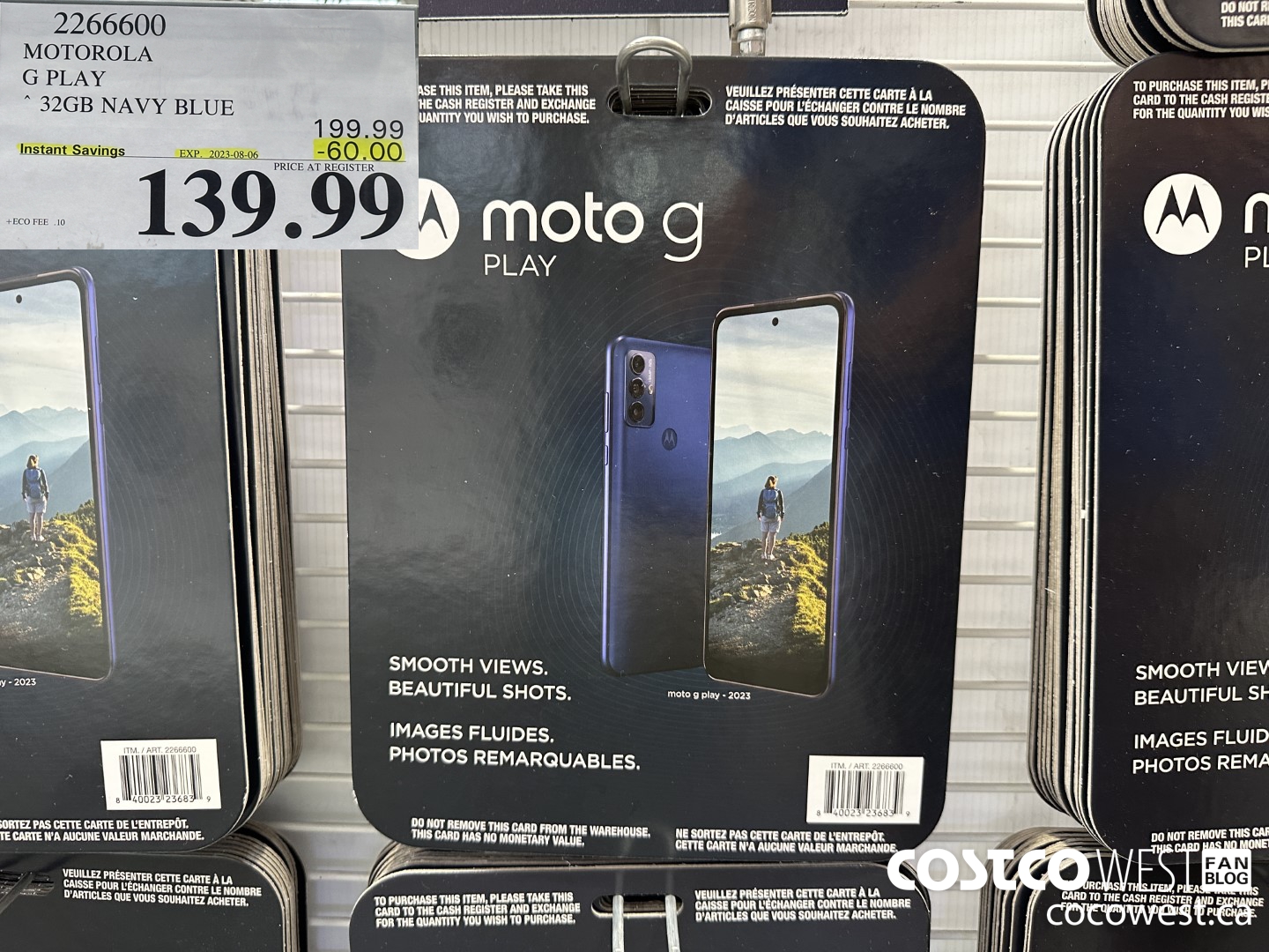 2266600 MOTOROLA G PLAY 32GB NAVY BLUE ($60.00 INSTANT SAVINGS EXPIRES ON 2023-08-06) $139.99