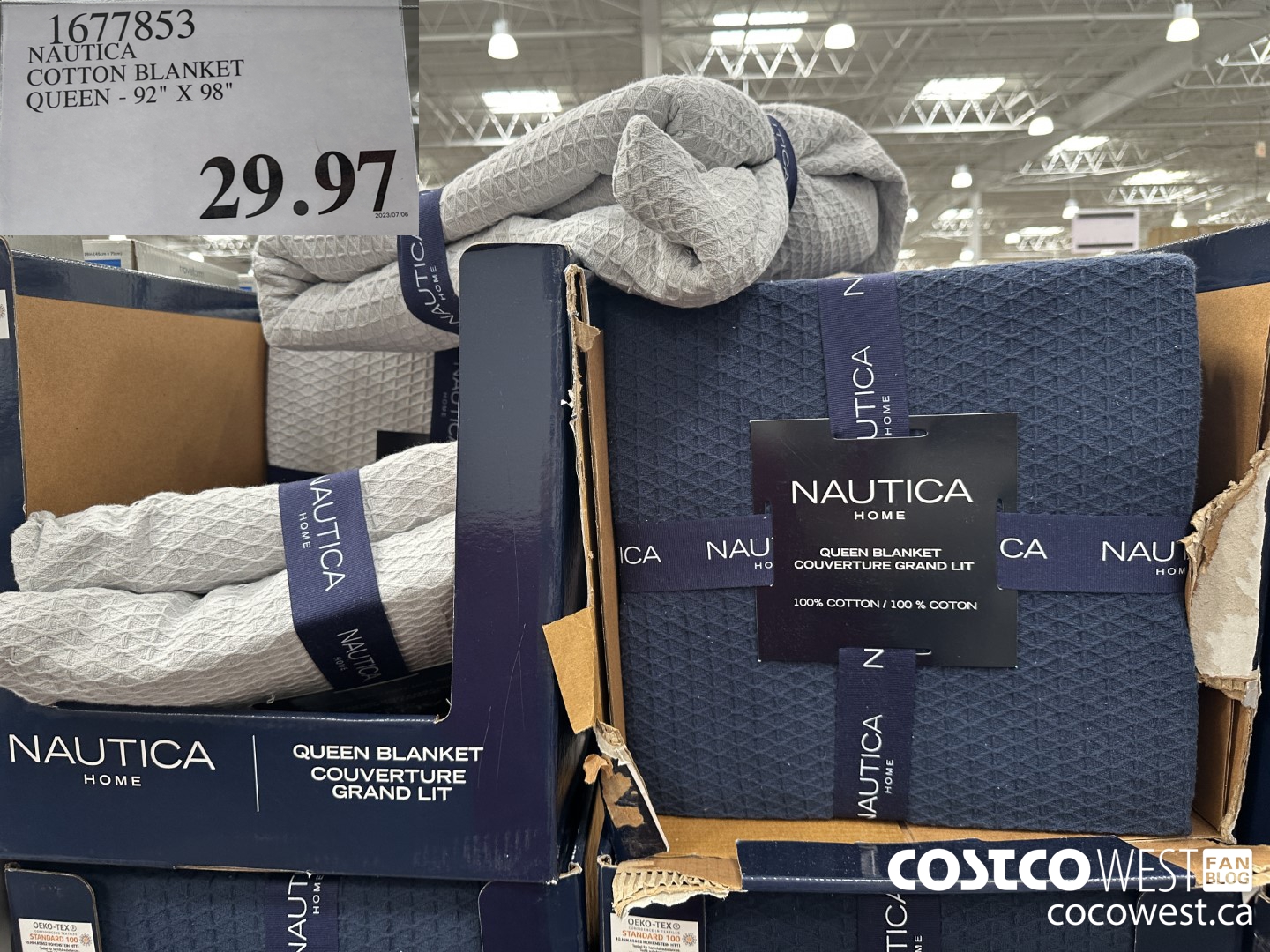 1677853 NAUTICA COTTON BLANKET QUEEN - 92