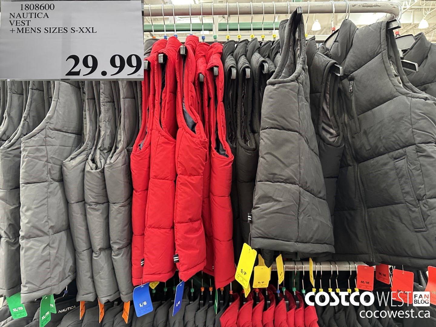 1808600 NAUTICA VEST MENS SIZES S-XXL $29.99