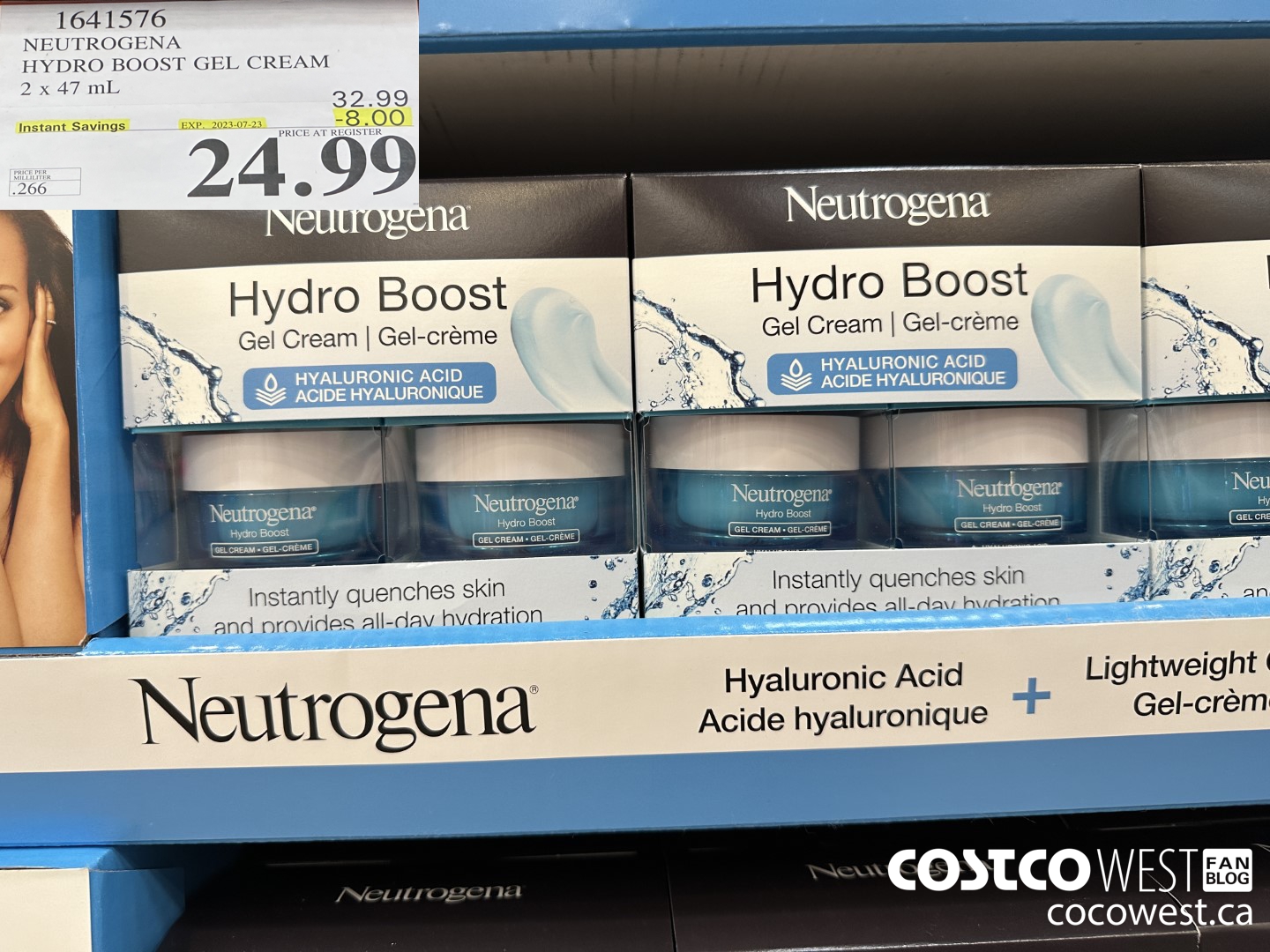 1641576 NEUTROGENA HYDRO BOOST GEL CREAM 2 X 47 ML ($8.00 INSTANT SAVINGS EXPIRES ON 2023-07-23) $24.99
