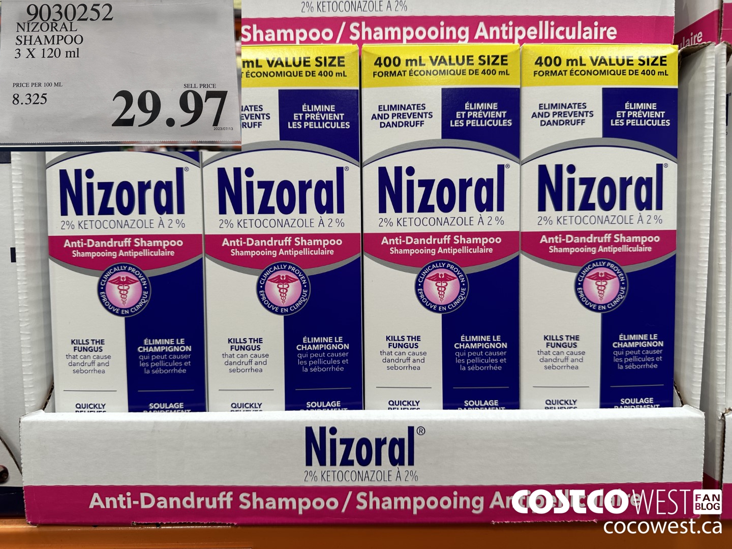 9030252 NIZORAL SHAMPOO 3 X 120 ml $29.97