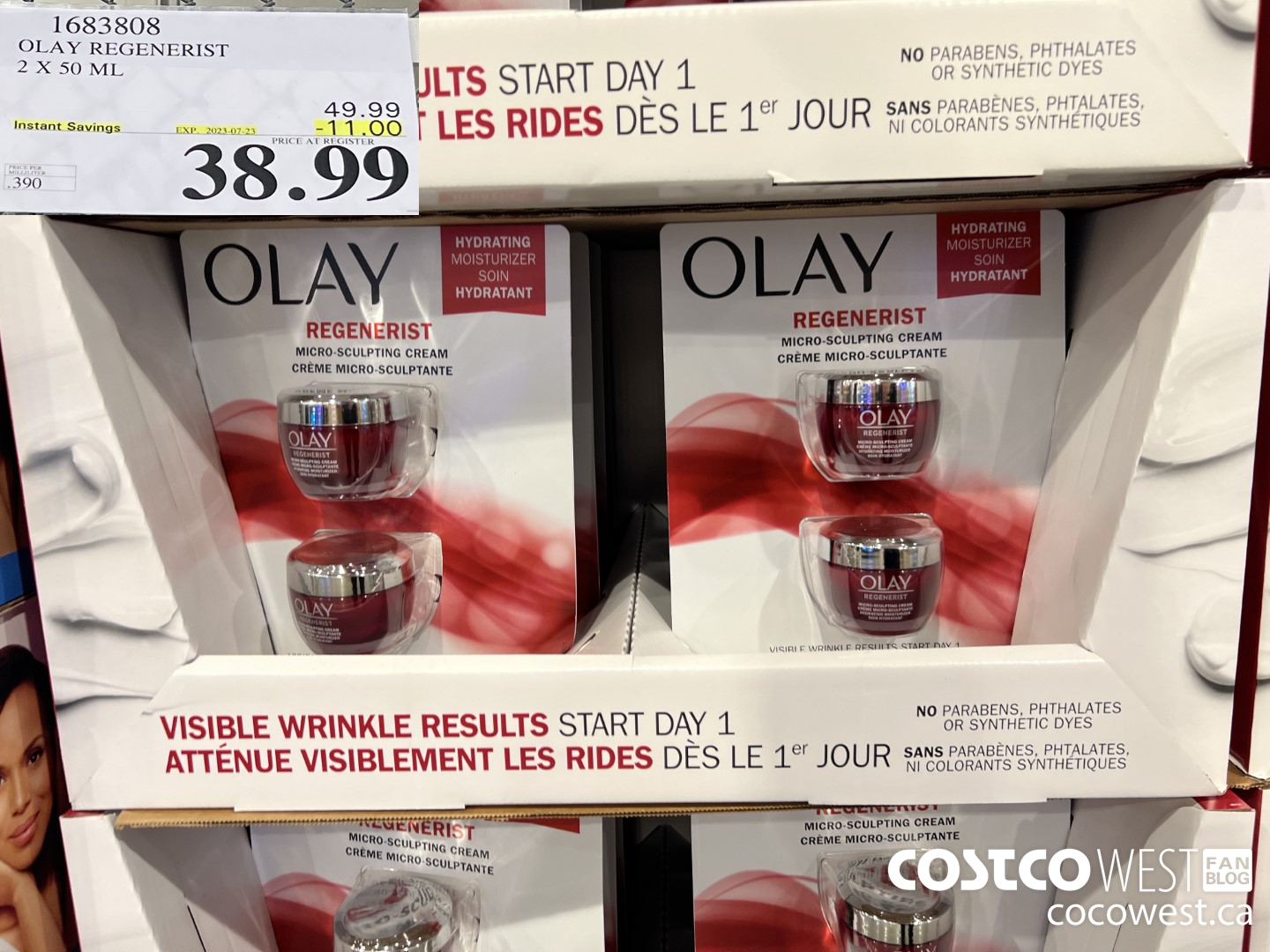 1683808 OLAY REGENERIST 2 X 50 ML 2023-07-3 ($11.00 INSTANT SAVINGS EXPIRES ON 2023-07-23) $38.99