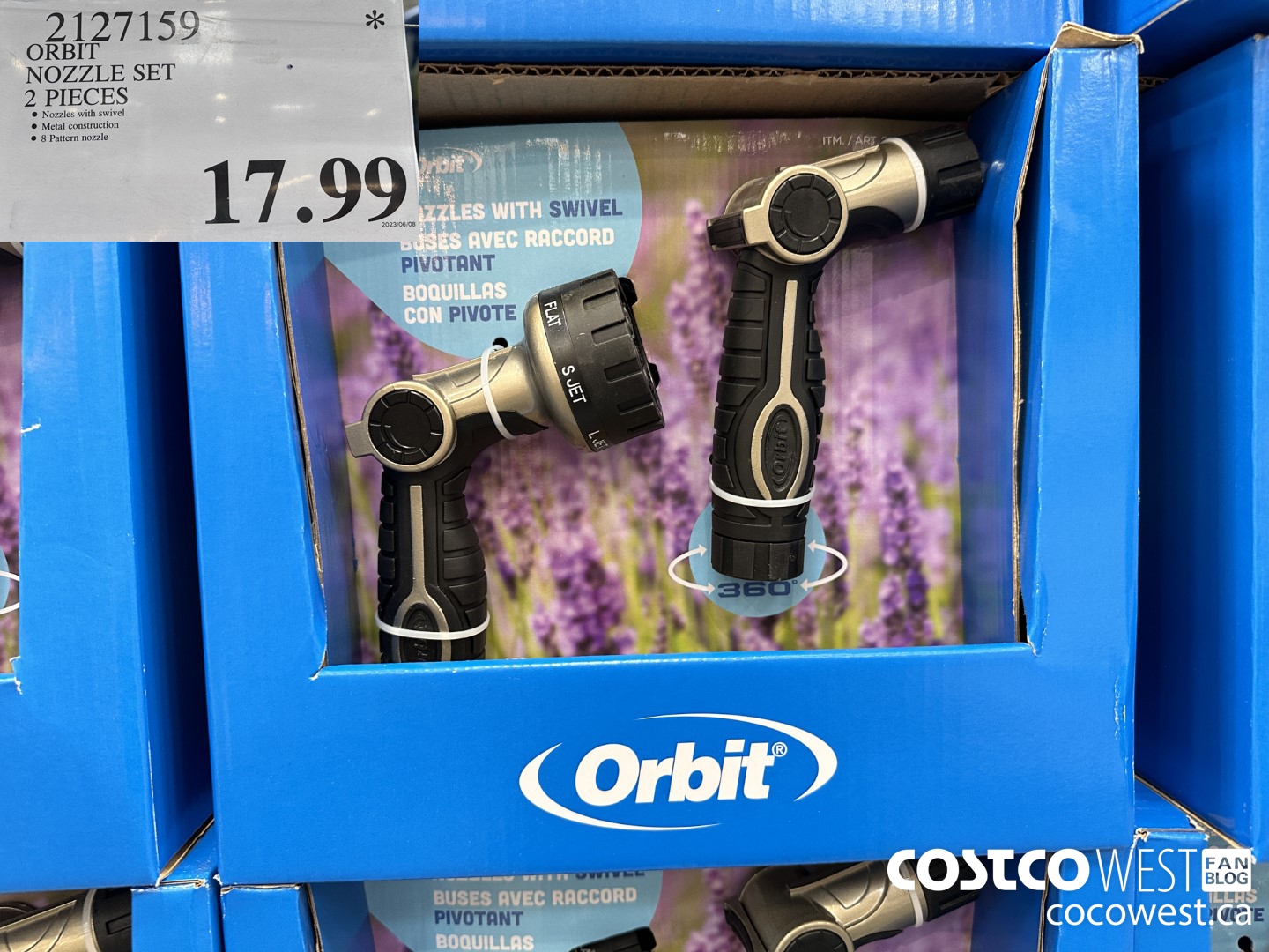 2127159 ORBIT 2PC NOZZLE SET  $17.99