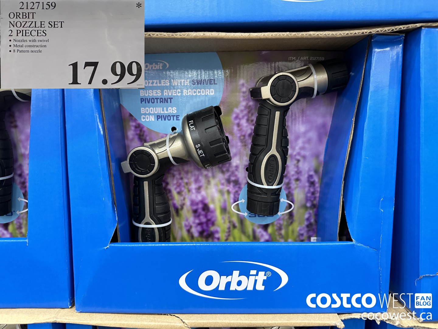 2127159 ORBIT 2PC NOZZLE SET  $17.99