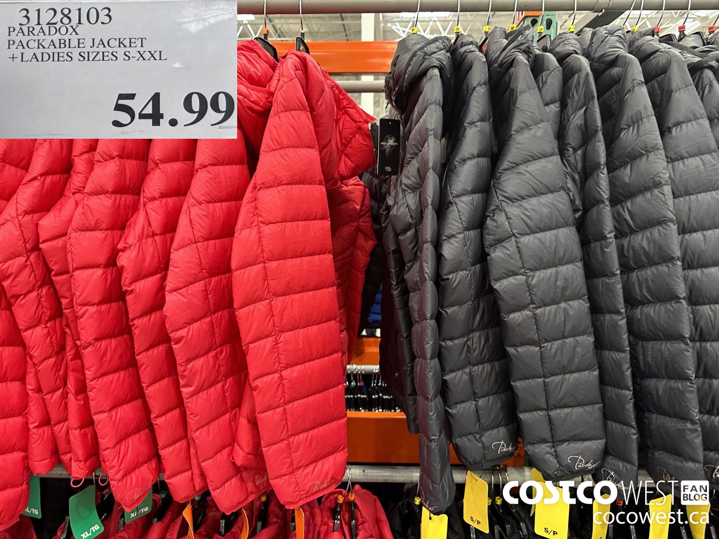 3128103 PARADOX PACKABLE JACKET LADIES SIZES S-XXL $54.99