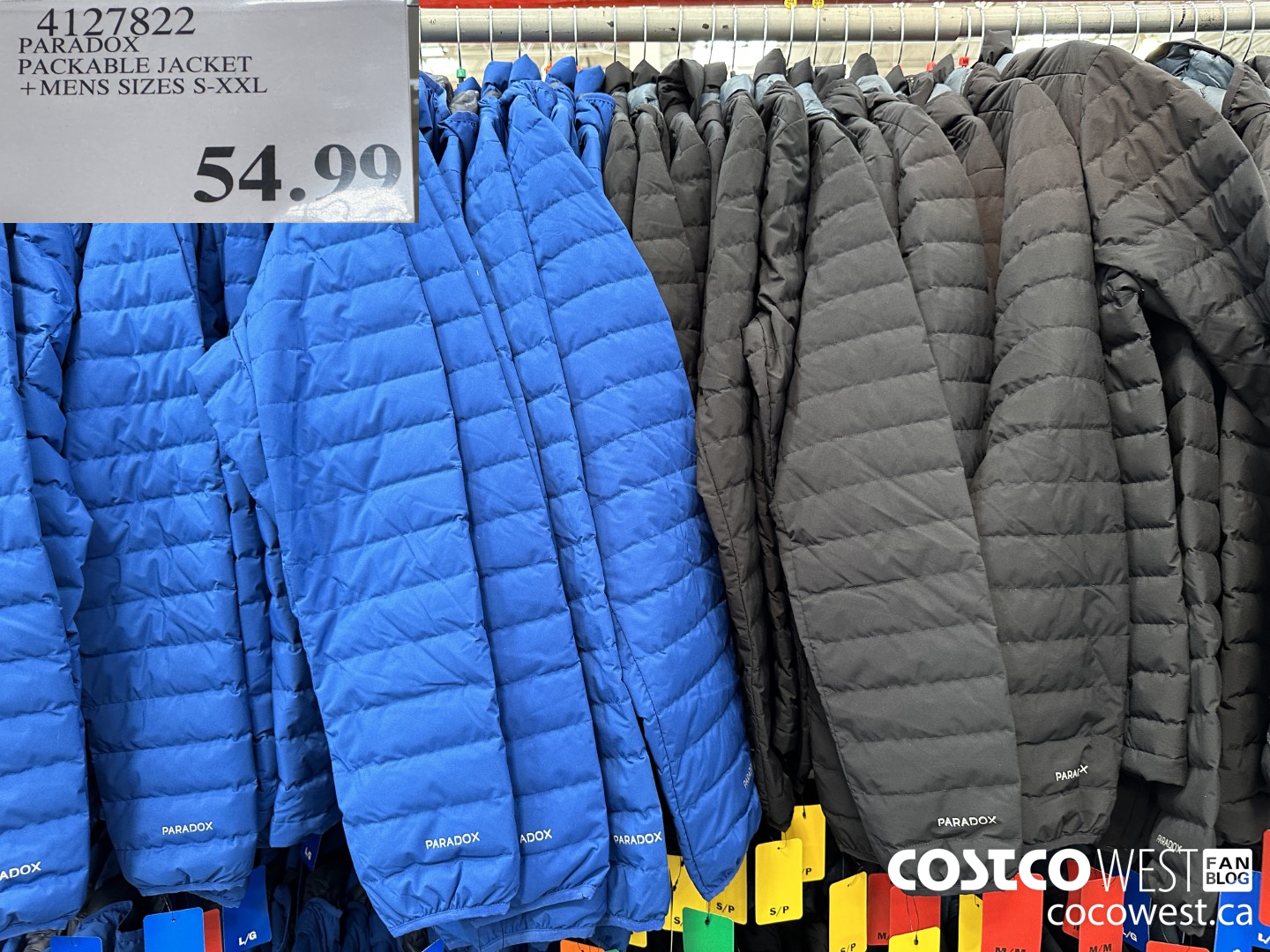 4127822 PARADOX PACKABLE JACKET MENS SIZES S-XXL $54.99