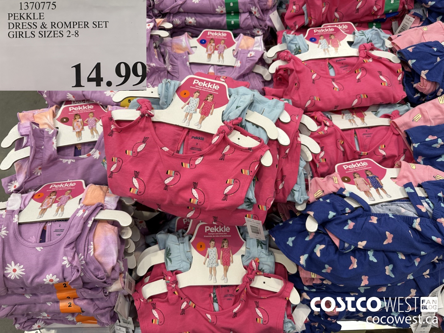 1370775 PEKKLE DRESS & ROMPER SET GIRLS SIZES 2-8 $14.99