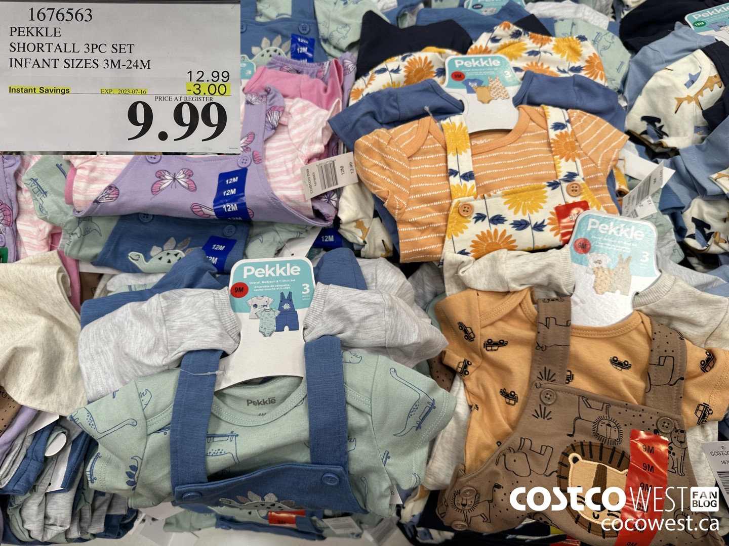 1676563 PEKKLE SHORTALL 3PC SET INFANT SIZES 3M-24M ($3.00 INSTANT SAVINGS EXPIRES ON 2023-07-16) $9.99