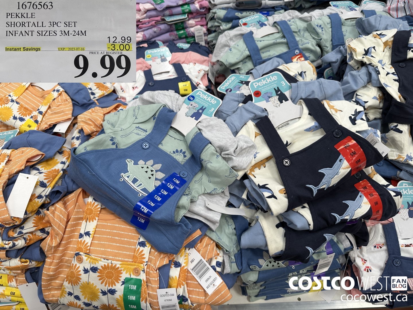 1676563 PEKKLE SHORTALL 3PC SET INFANT SIZES 3M-24M ($3.00 INSTANT SAVINGS EXPIRES ON 2023-07-16) $9.99