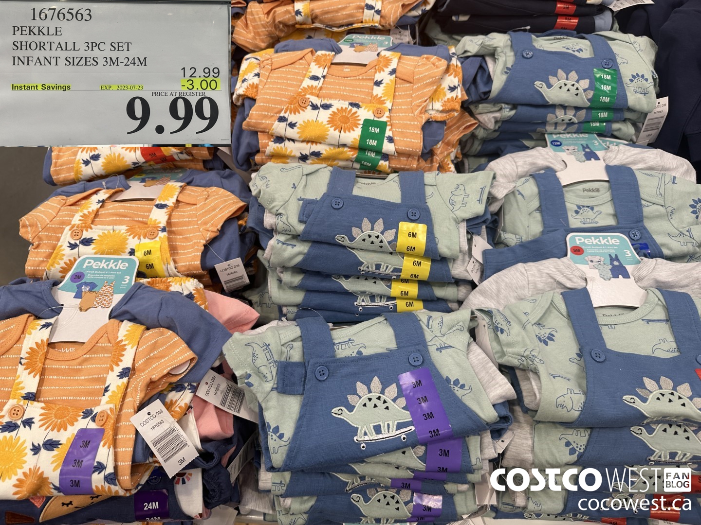 1676563 PEKKLE SHORTALL 3PC SET INFANT SIZES 3M-24M ($3.00 INSTANT SAVINGS EXPIRES ON 2023-07-23) $9.99