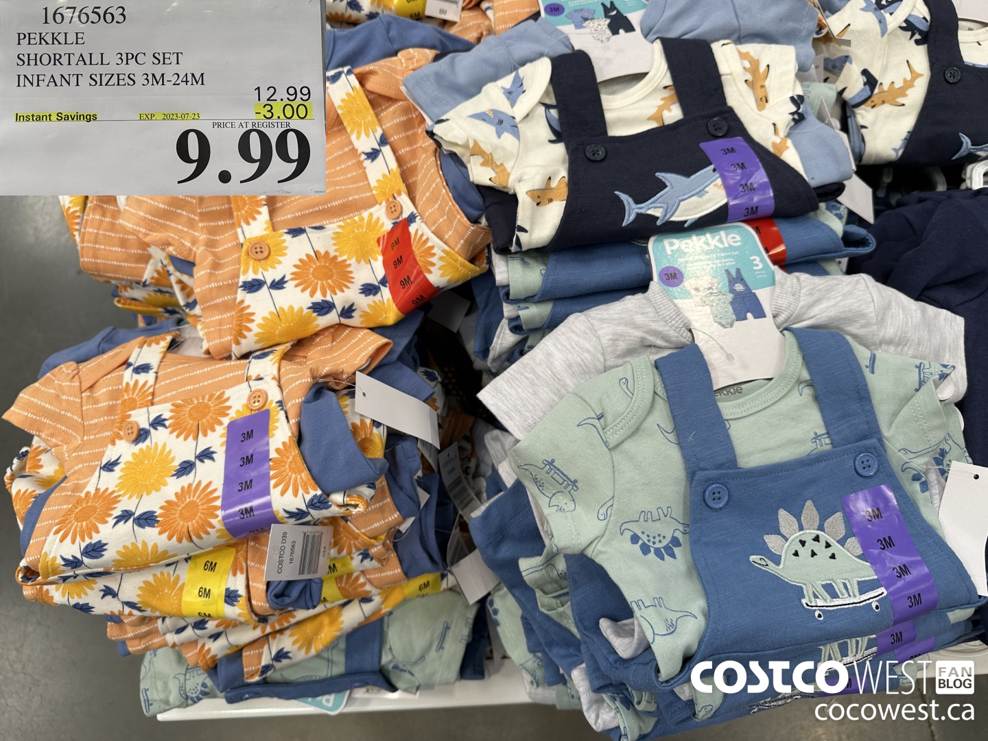 1676563 PEKKLE SHORTALL 3PC SET INFANT SIZES 3M-24M ($3.00 INSTANT SAVINGS EXPIRES ON 2023-07-23) $9.99