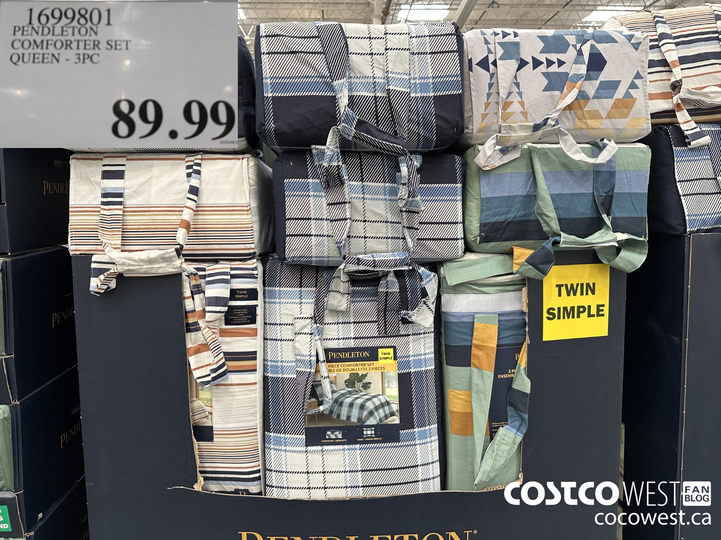 1699801 PENDLETON COMFORTER SET QUEEN 3PC $89.99