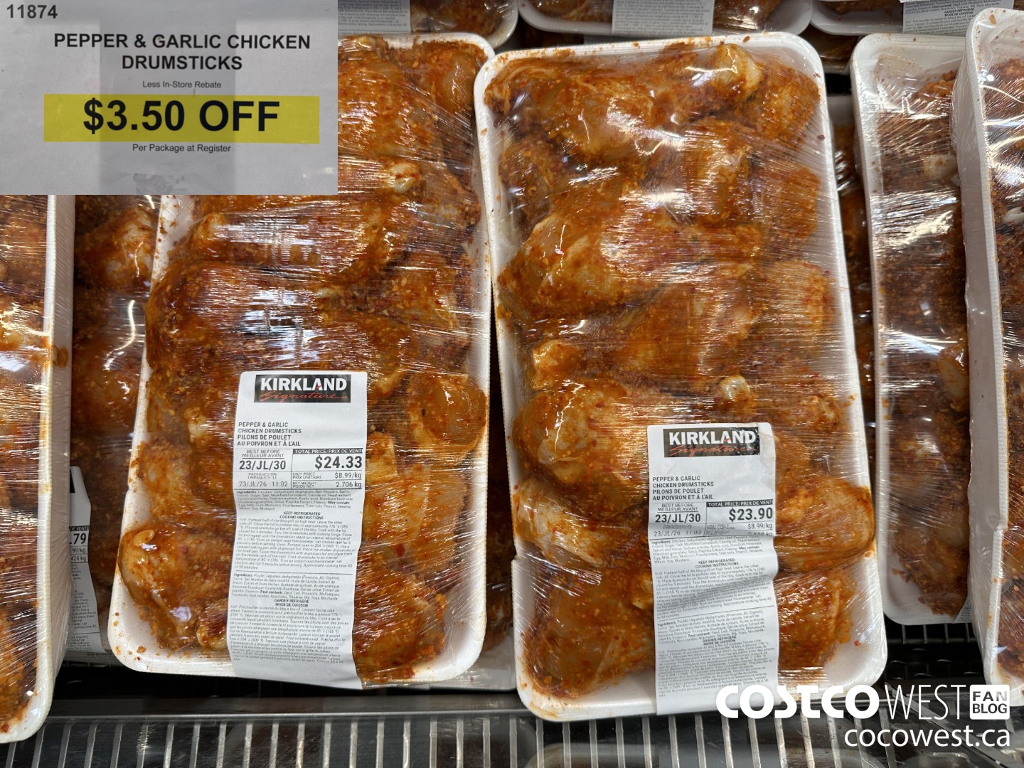 11874 PEPPER & GARLIC CHICKEN DRUMSTICKS ($3.50 INSTANT SAVINGS)