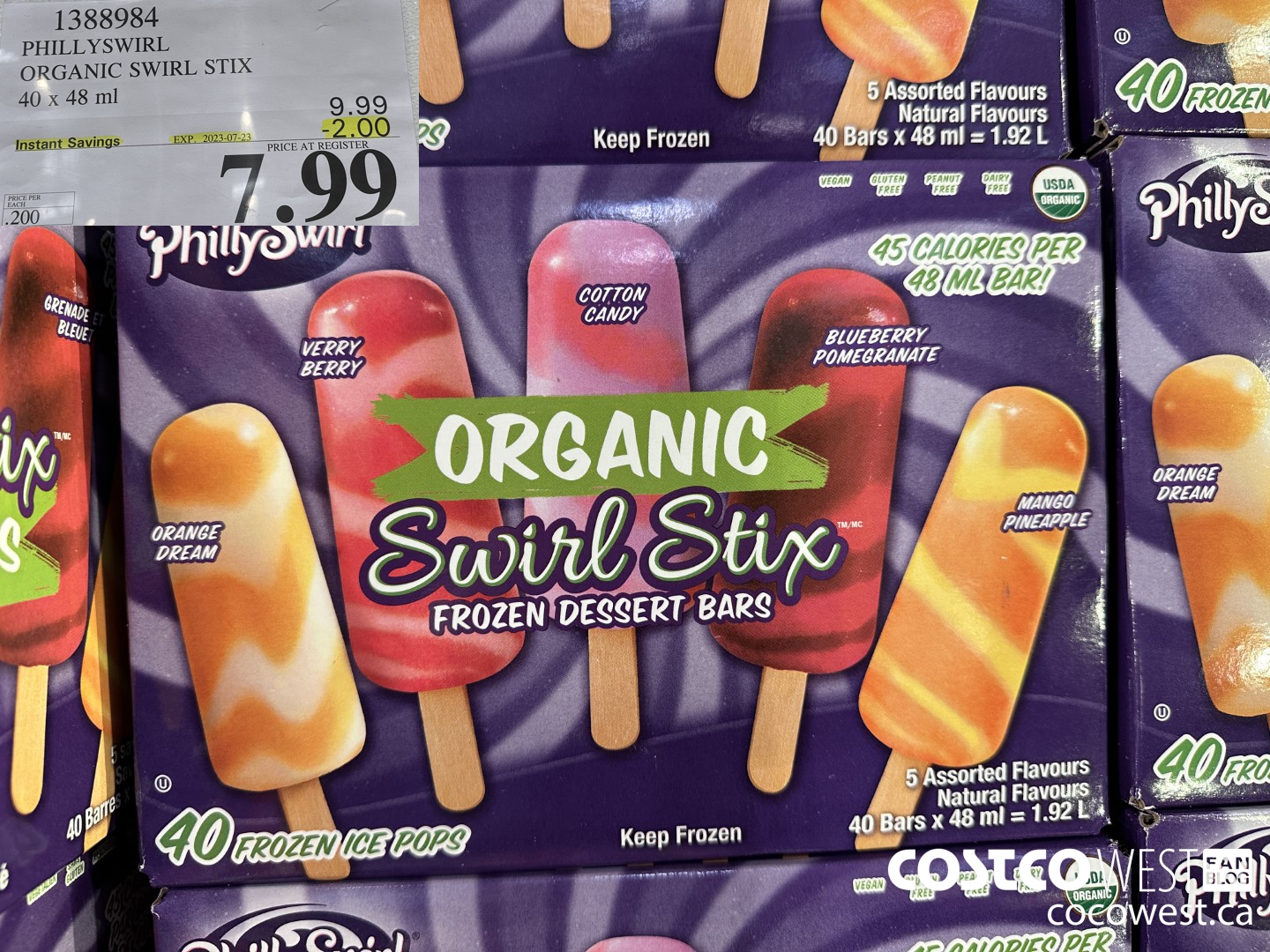 1388984 PHILLYSWIRL ORGANIC SWIRL STIX 40 x 48 ml ($2.00 INSTANT SAVINGS EXPIRES ON 2023-07-23) $7.99