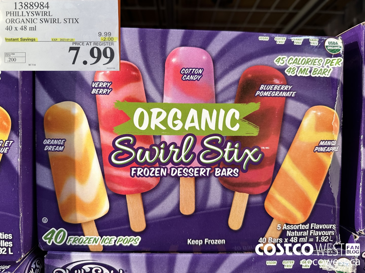 1388984 PHILLYSWIRL ORGANIC SWIRL STIX 40 x 48 ml ($2.00 INSTANT SAVINGS EXPIRES ON 2023-07-23) $7.99