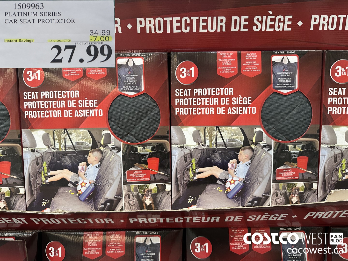 1509963 PLATINUM SERIES CAR SEAT PROTECTOR ($7.00 INSTANT SAVINGS EXPIRES ON 2023-07-09) $27.99