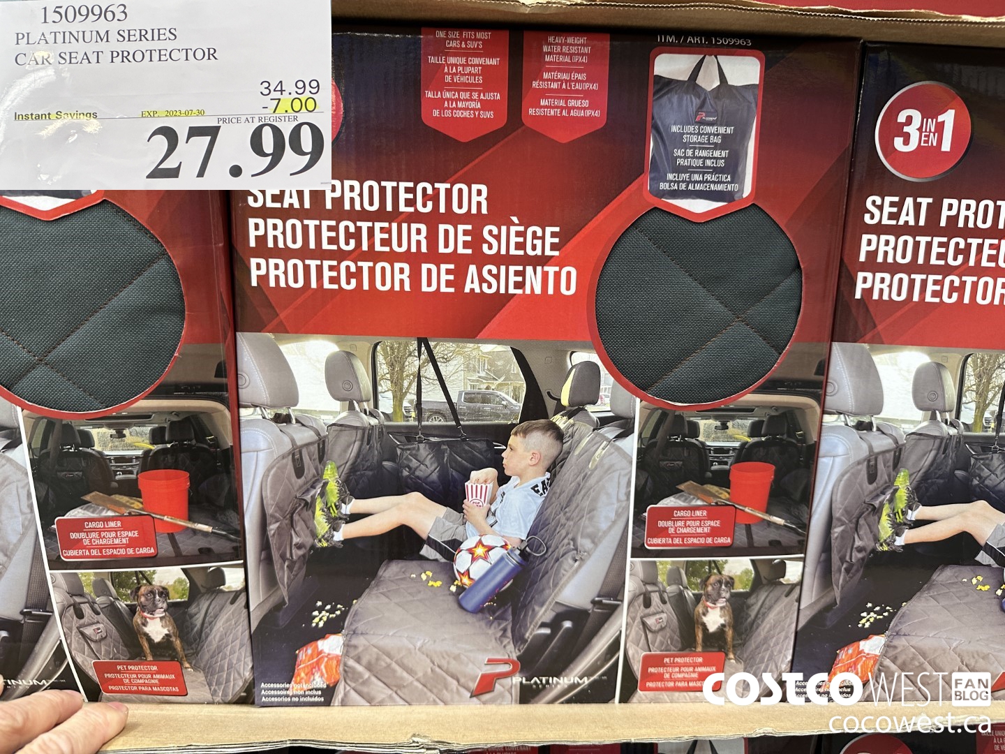 1509963 PLATINUM SERIES CAR SEAT PROTECTOR ($7.00 INSTANT SAVINGS EXPIRES ON 2023-07-30) $27.99