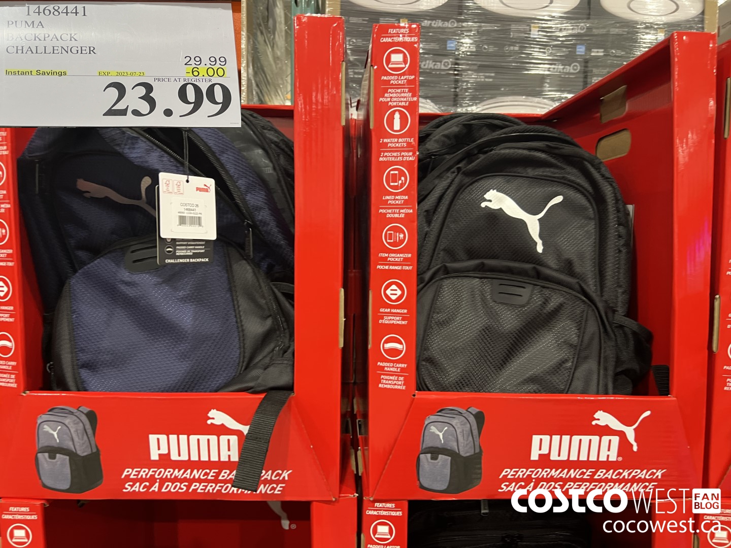 1468441 PUMA BACKPACK ($6.00 INSTANT SAVINGS EXPIRES ON 2023-07-23) $23.99