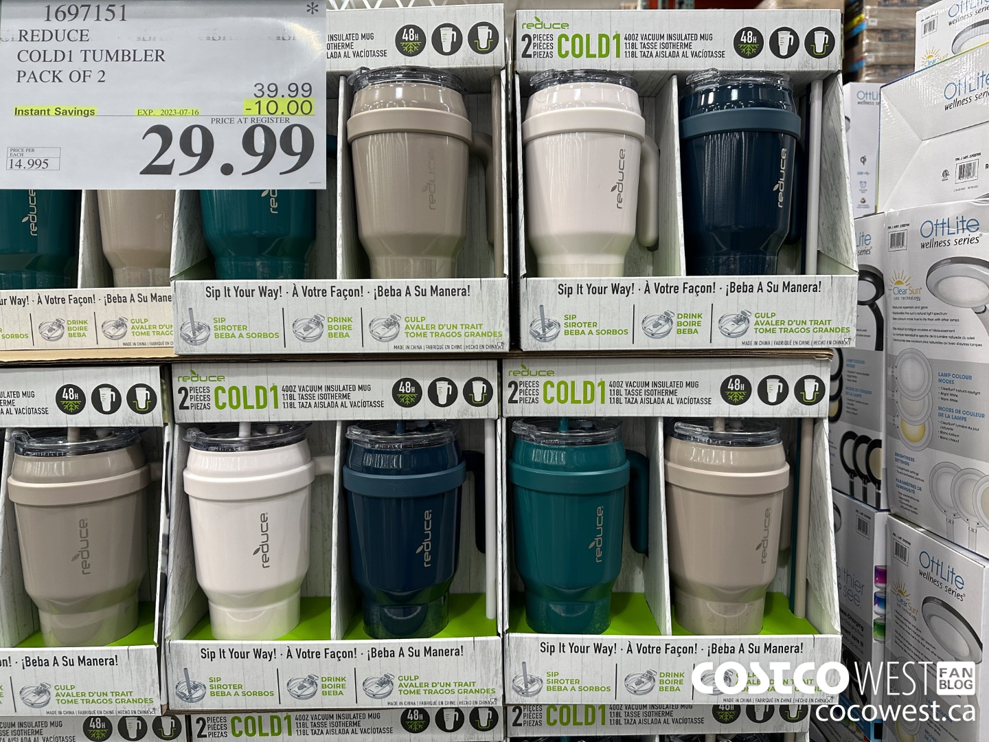 1697151 REDUCE COLD1 TUMBLER PACK OF 2 ($10.00 INSTANT SAVINGS EXPIRES ON 2023-07-16) $29.99