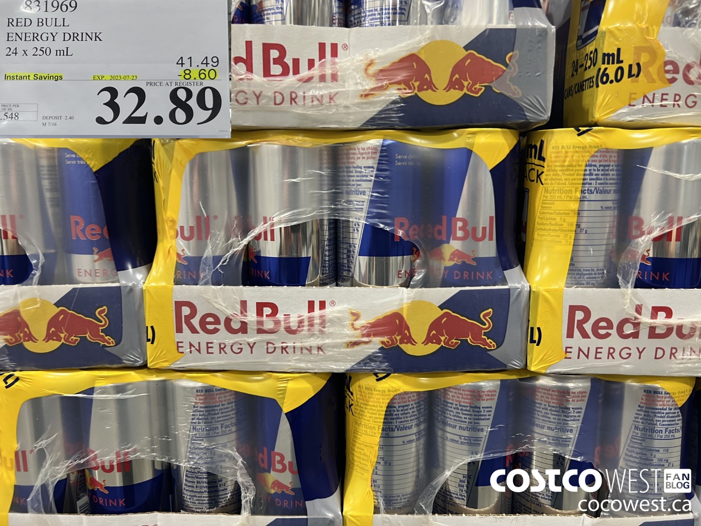 831969 RED BULL ENERGY DRINK ($8.60 INSTANT SAVINGS EXPIRES ON 2023-07-23) $32.89