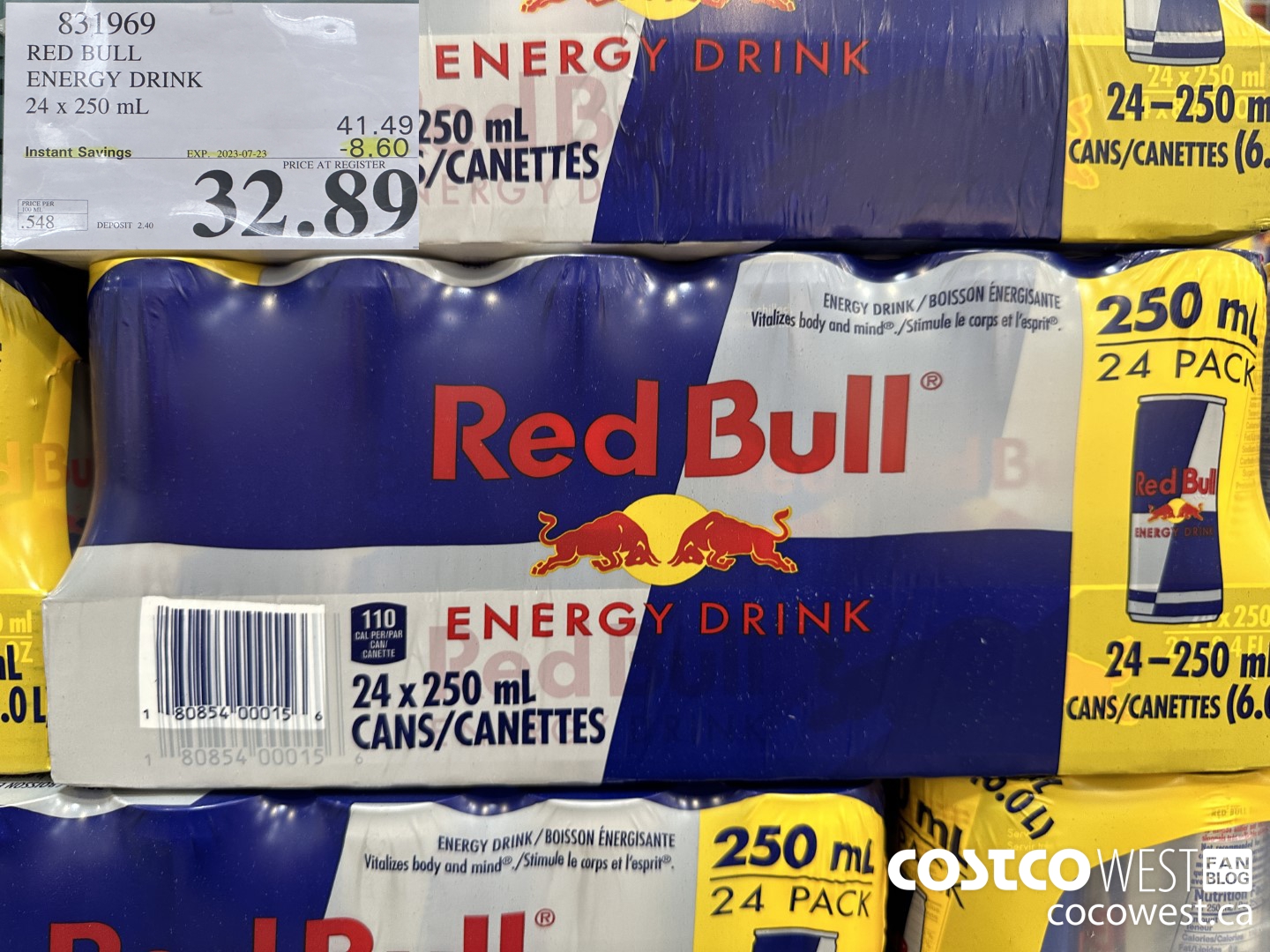 831969 RED BULL ENERGY DRINK ($8.60 INSTANT SAVINGS EXPIRES ON 2023-07-23) $32.89