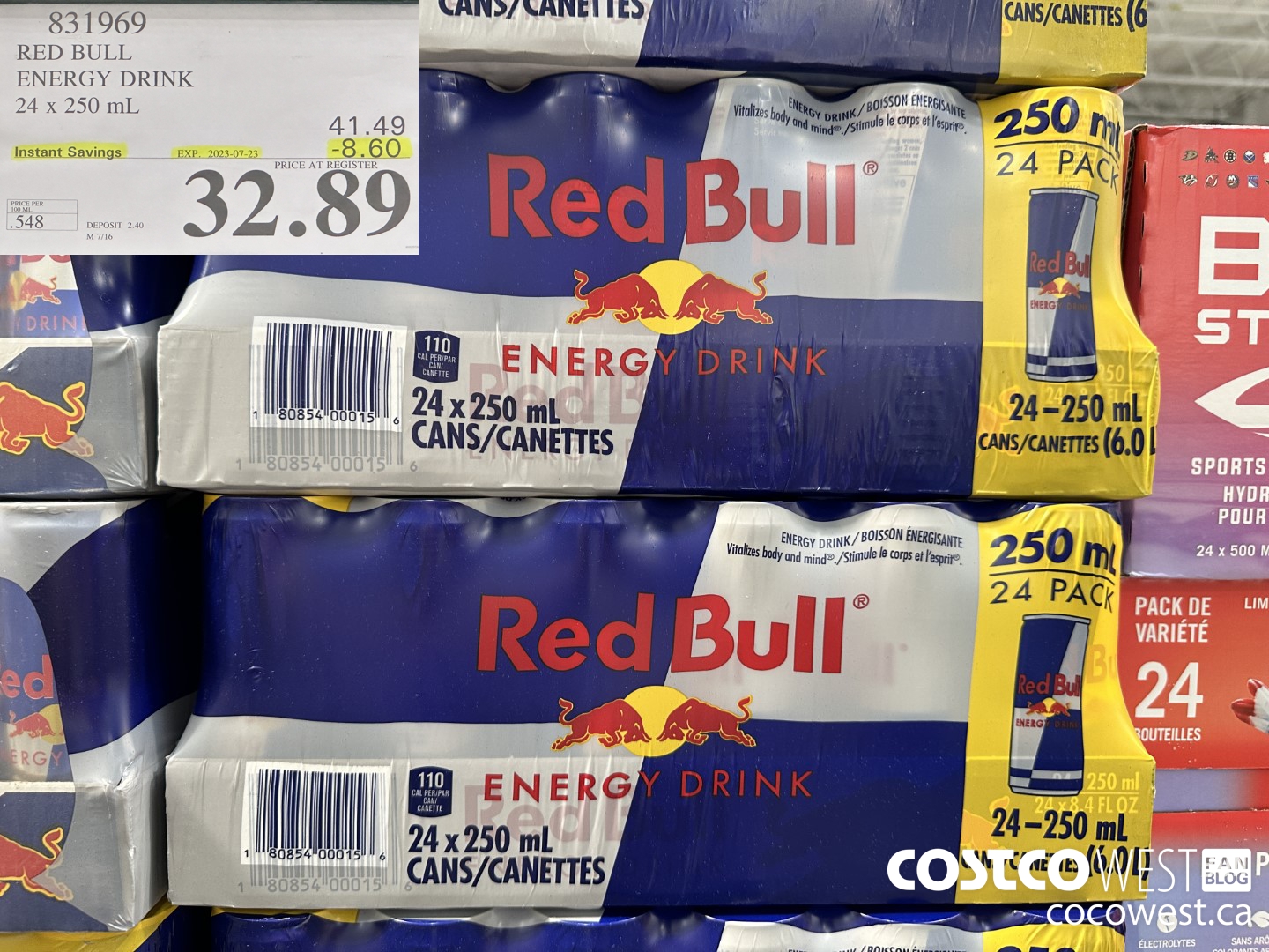 831969 RED BULL ENERGY DRINK ($8.60 INSTANT SAVINGS EXPIRES ON 2023-07-23) $32.89