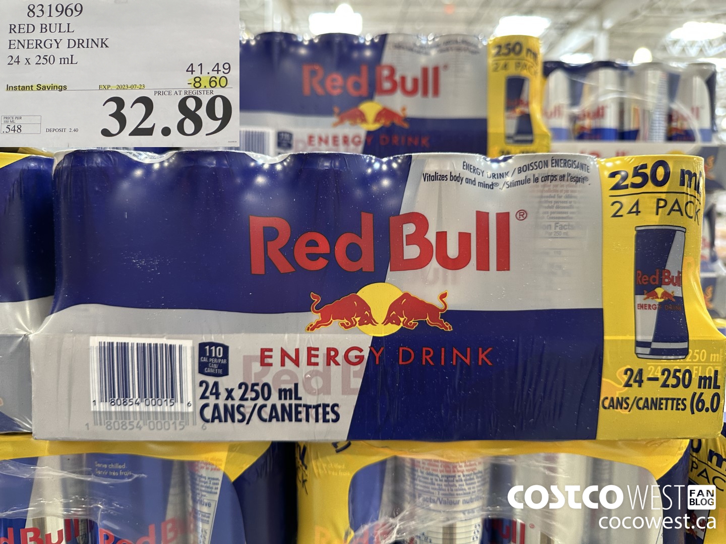 831969 RED BULL ENERGY DRINK ($8.60 INSTANT SAVINGS EXPIRES ON 2023-07-23) $32.89