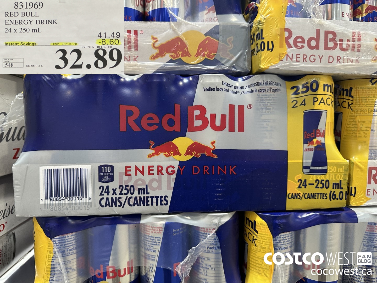 831969 RED BULL ENERGY DRINK ($8.60 INSTANT SAVINGS EXPIRES ON 2023-07-30) $32.89