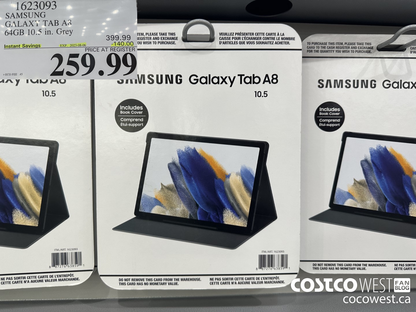 1623093 SAMSUNG GALAXY TAB A8 64GB 10.5 IN GREY ($140.00 INSTANT SAVINGS EXPIRES ON 2023-08-06) $259.99