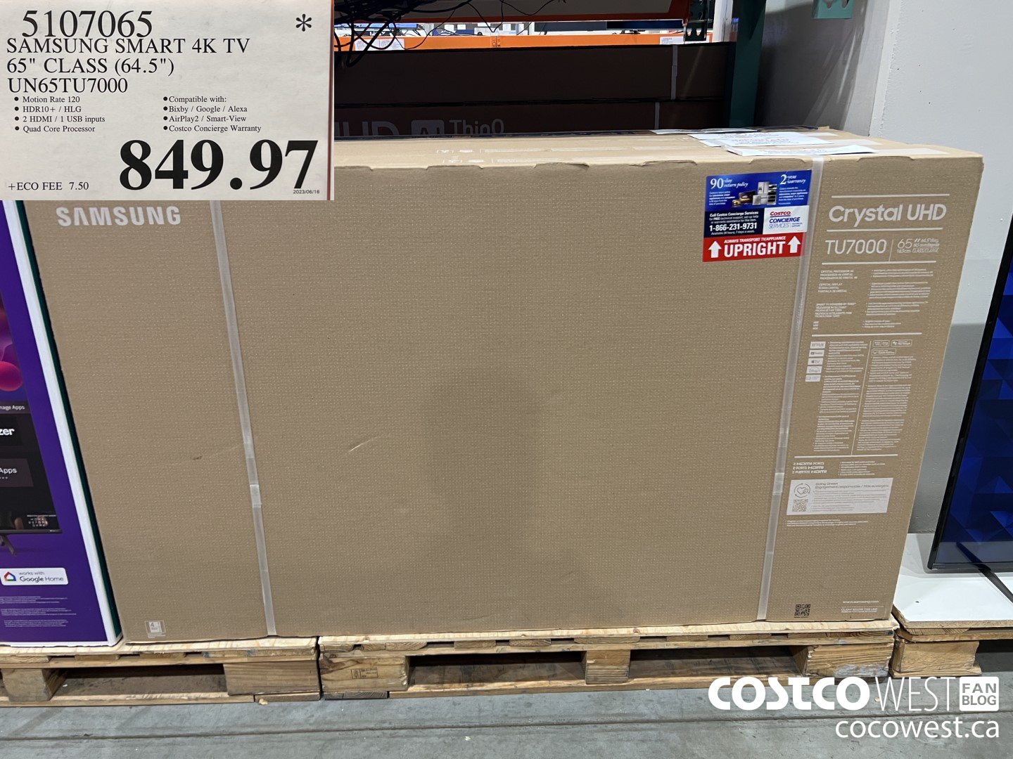 5107065 SAMSUNG SMART 4K TV 65