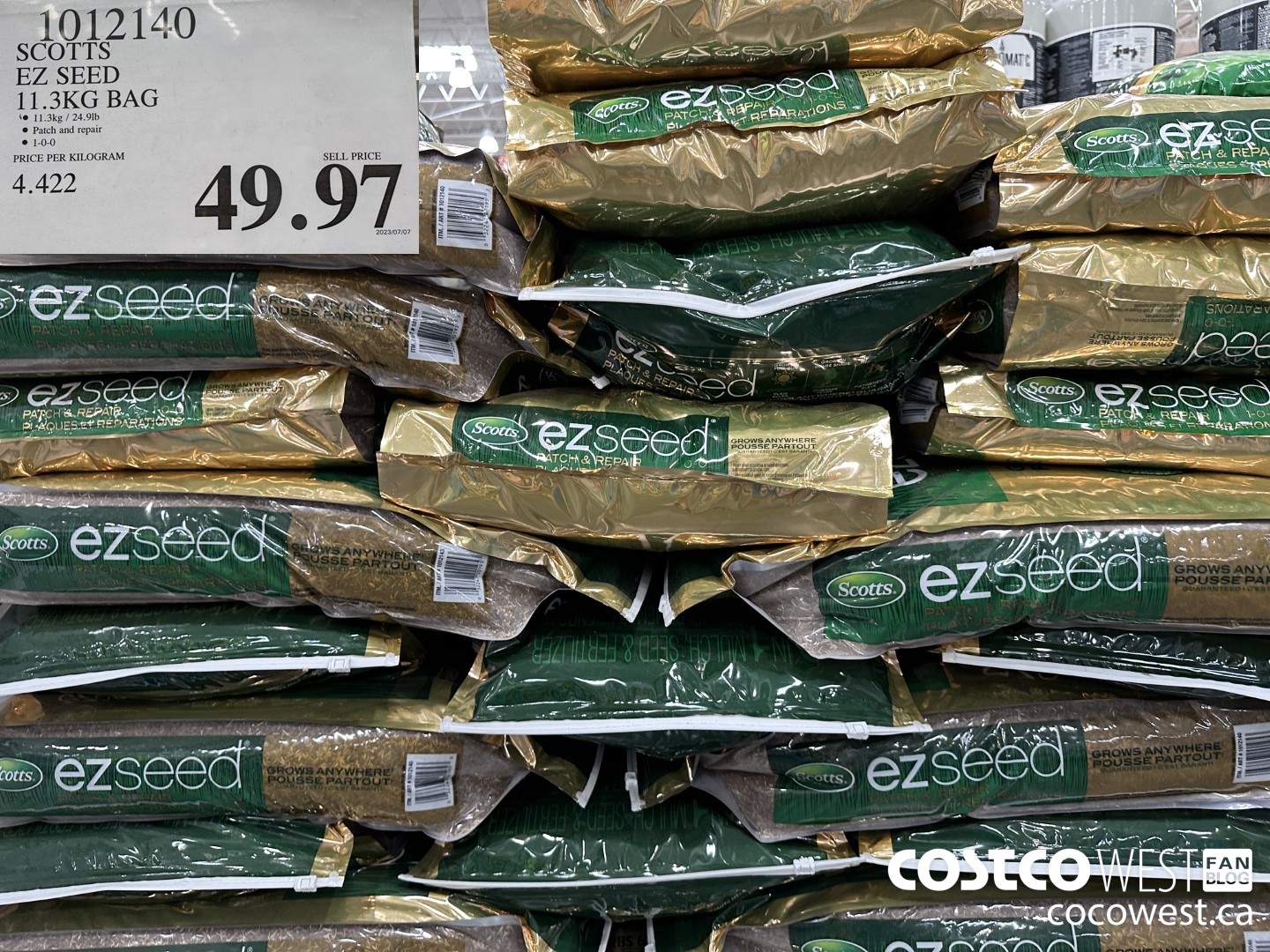 1012140 SCOTTS EZ SEED 11.3KG BAG $49.97