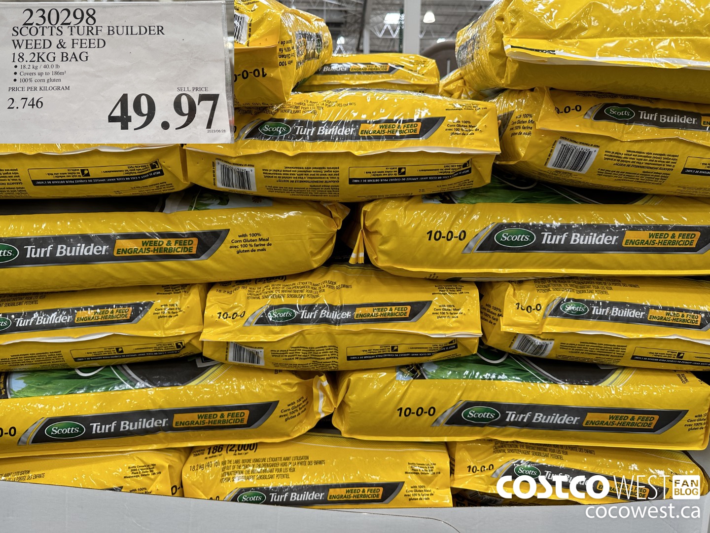 230298 SCOTTS TURF BUILDER WEED PREVENT 18.2KG BAG $49.97