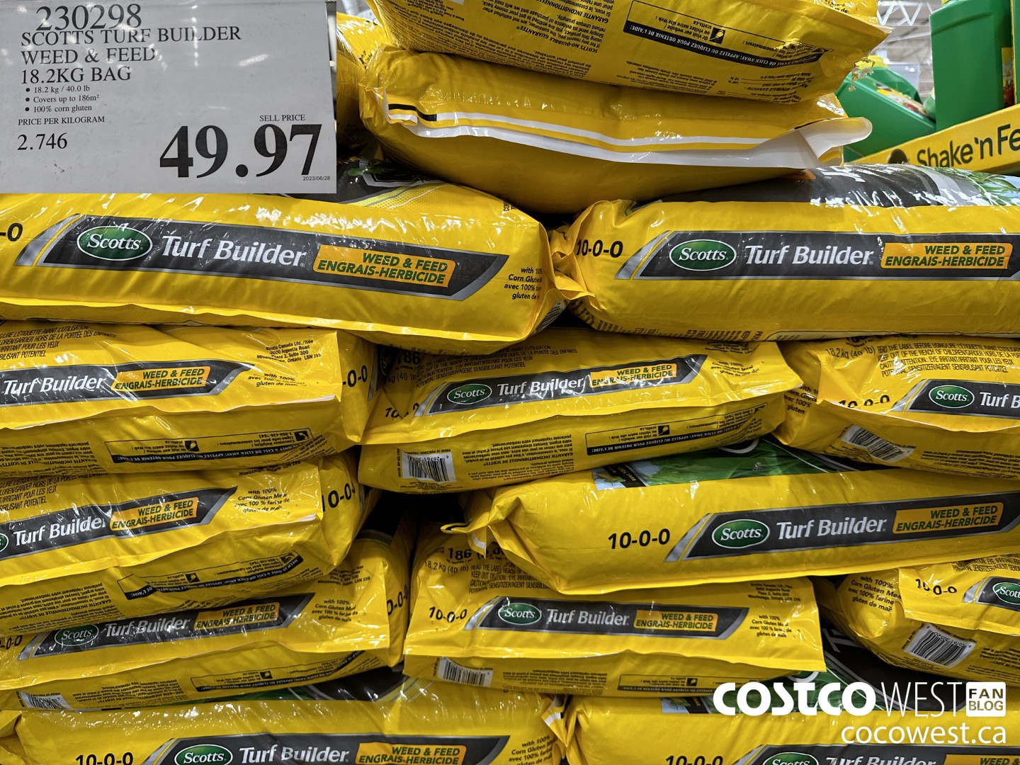 930298 SCOTTS TURF BUILDER WEED PREVENT 18.2KG BAG $49.97