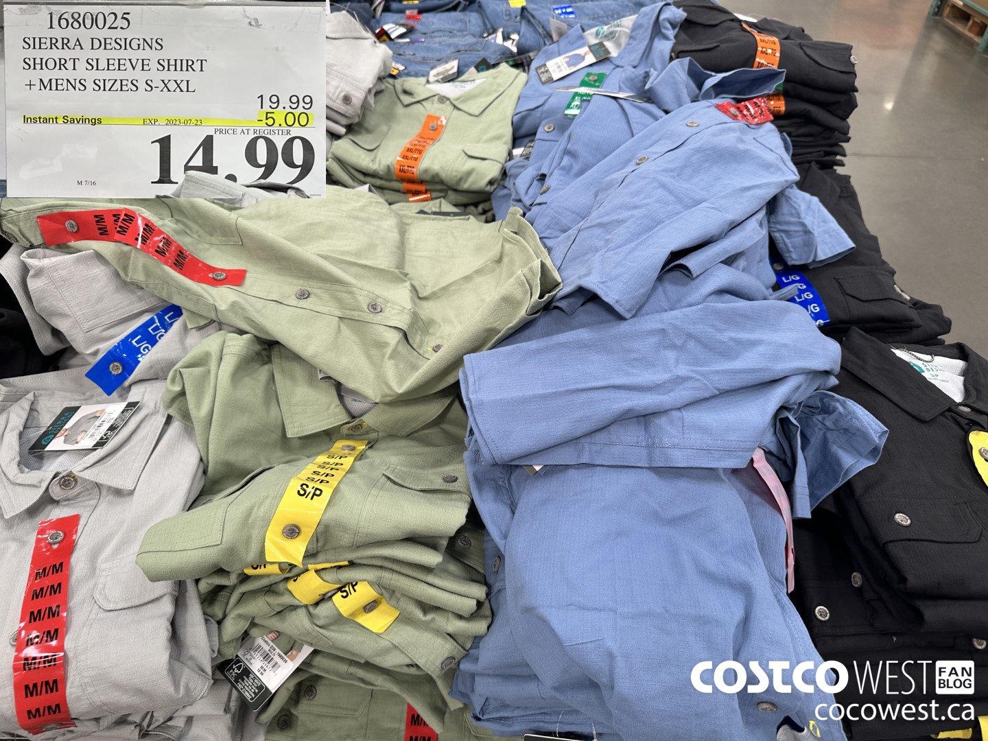 1680025 SIERRA DESIGNS SHORT SLEEVE SHIRT MENS SIZES S-XXL ($5.00 INSTANT SAVINGS EXPIRES ON 2023-07-23) $14.99